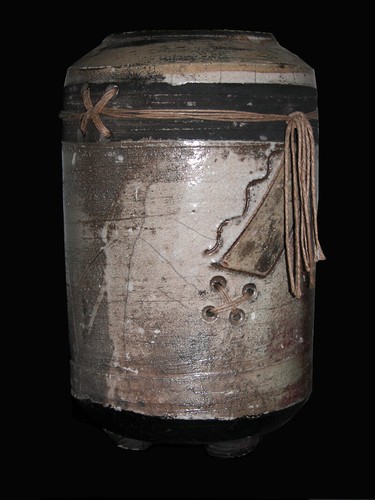 Ancien vase raku signature - vase,
