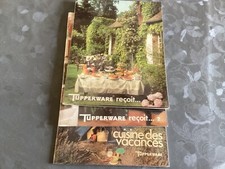 3 livres  Tupperware :Tupperware reçoit 1 et 2 (1980) cuisine de vacances(1981)