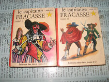 lot de 2 petits livres le capitaine fracasse  les2coqs d'or  serie bleue 1967