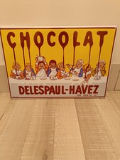 Plaque Émaillée Reproduction Chocolat Delespaul-Havez