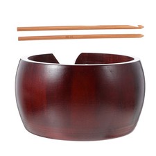 1 Ensemble de porte-fil en bois Bol de laine de fil de laine en bois