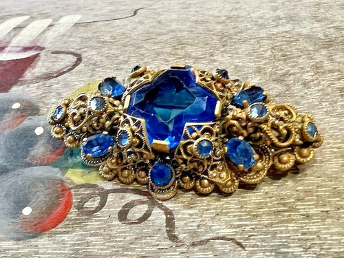 Broche ancienne tchèque - broche,