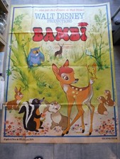 ANCIENNE AFFICHE CINÉMA  "BAMBI " 1942 ?? BON ETAT   120 X 160
