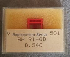 Diamant pour SHURE N 91 GD  (Emji 501)  - Fabrication Suisse -