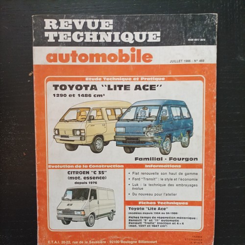 Revue technique toyota lite - technique,