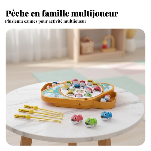 Jeu pêche rotatif musical - pêche,