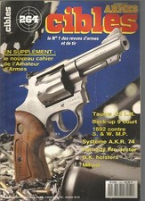CIBLES N°264 TAURUS 22 LR / BACK-UP 9 COURT / 1892 CONTRE S&W M.P / HORNADY