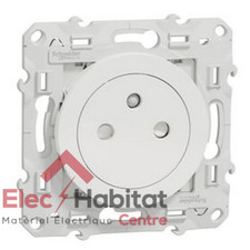 Lot de 4 prises de courant 2P+T 16A affleurante blanche Schneider S520052