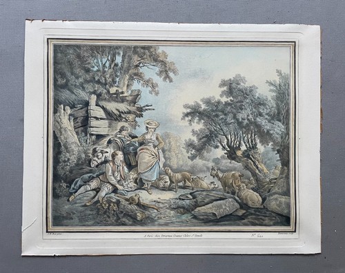 Bergère estampe après - bergère,,