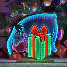 Décoration De Noël Intérieure En LED Plug In 3D D'Eeyore De Disney 40Cm
