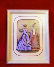 Gravure de mode habillée