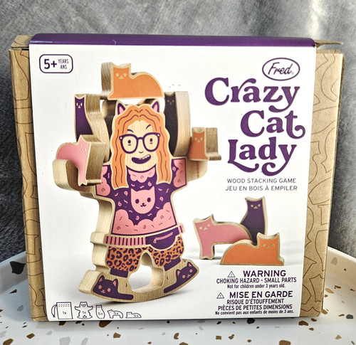 Crazy cat lady - lady, stacking