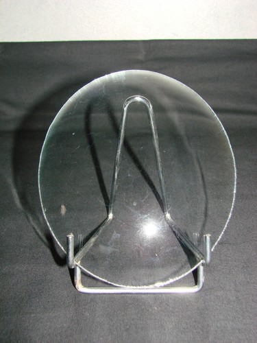 Ancien verre bombé ovale - ,