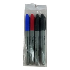 4 Feutres Indélébiles Marqueurs Permanents Pointe Fine 3 Couleurs CD DVD Métal