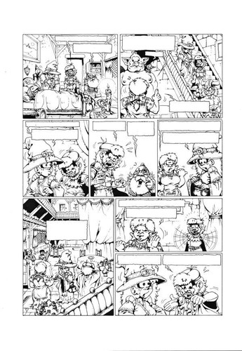 Planche originale le - bd,