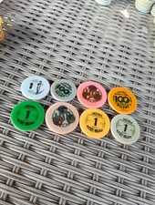 Lot De 8  Ancien Jetons Casino Royat Vichy 