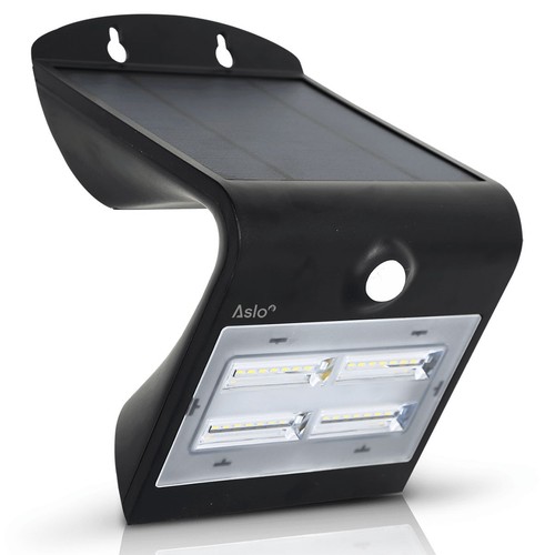 Projecteur led solaire noir - led,