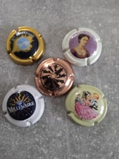 Lot De 5 Capsules champagne  3 éme Millénaire ,Élisa Amiot,les chomo's,Haton