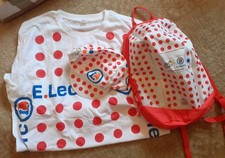 Lot Maillot à pois et sac à dos LECLERC CYCLISME Tour de France 2025