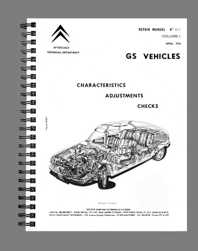 Citroën 1974 manuel - gs,