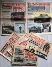 11x Revues Automobiles L'AUTO JOURNAL année 1963 (2e semestre) Simca 1500 SALON