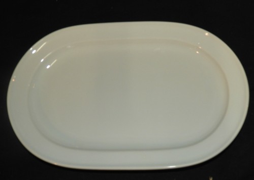 Plat ovale porcelaine - plat, blanche