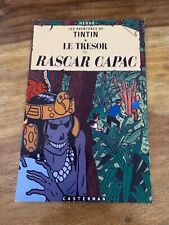 CARTE POSTALE 15X10 TINTIN RASCAR CAPAC HOMMAGE A HERGE PASTICHE PARODIE