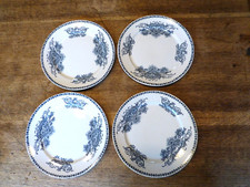 lot de 4 assiettes plates terre de fer modèle Auguste vaisselle XIXème siècle