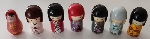 Fèves poupée japonaise - poupée,