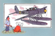 AVION ARADO 196-A 1939 Allemagne  TINTIN AVIATION 39 45 Chèque 25 Voir Savoir