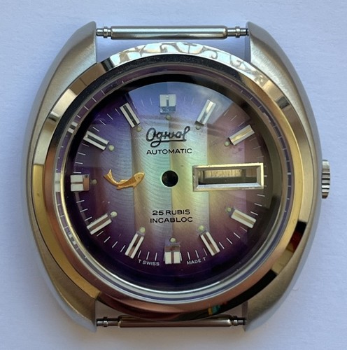 Boitier acier cadran montre - +,