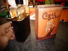 Ancienne Bouteille et sa boite CEREAL OATS Ets Ceral Paris Fortifiant à l'Avoine