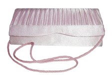 Sac à main de Créateur - rose clair femmes pochette rigide mariage cérémonie