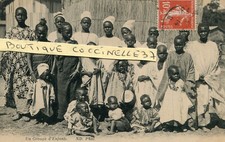 Carte Un Groupe d'Enfants Jeunes filles seins nus Ecrit en 1914