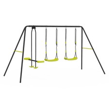 Balançoire 3 agrès portique 2 balançoires et 1 face à face