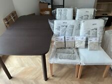 Ensemble table extensible  chaises IKEA STRANDTORP/BERGMUND
