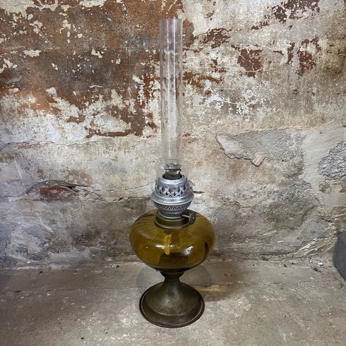 Antique kerosene lamp - lamp, metal