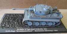 ALTAYA CHAR TANK TIGER REGT. "GROSSDEUTSCHLAND" NEUHAMMER ALLEMAGNE 1943 1/72