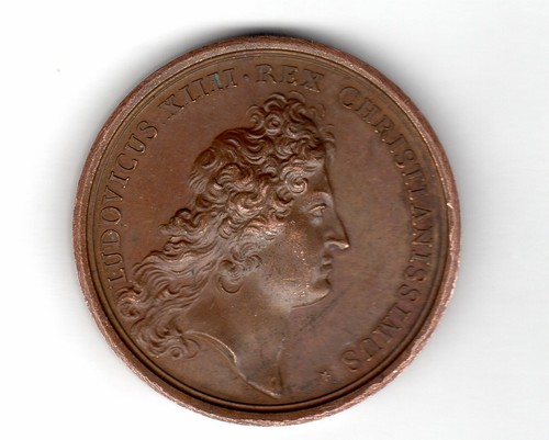 Medal louis xiv - king, sun