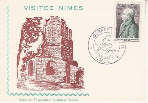 Carte philatélique journée - carte,