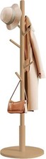  Porte Manteau sur Pieds en bois pour vêtements 8 crochets 172 x 38 x 38 cm p...