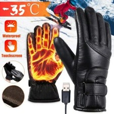 Gants Chauffants USB Imperméables Écran Tactile Pour Moto et Sport Homme Femme