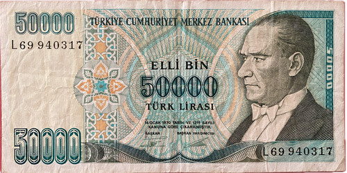 16117 turquie billet 50000 - -,