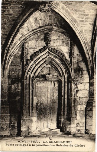 Cpa chaise dieu - chaise-dieu-ponte, gothique