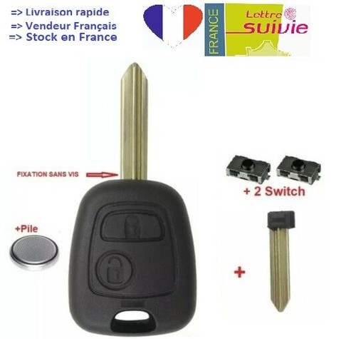 Coque clé plip sans vis - coque,