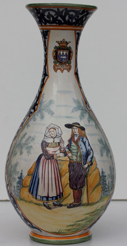 Grand vase ancien faience - grand,