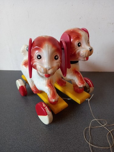 Jouet ancien educalux chiens - jouet,