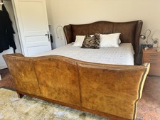 Leather Sleigh Bed
