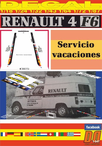 Decal renault servicio - renault, f6