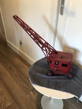 ANCIEN JOUET EN TÔLE DE MARQUE CHARLES ROLLET GRUE 